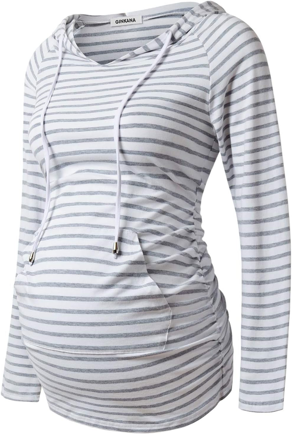 Maternity Hoodie Long Sleeves Shirts Casual Maternity Top Pregnancy Sweatshirt Casual Clothes